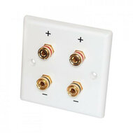 Audio Dynavox LS wandplaat wit - 4 voudig